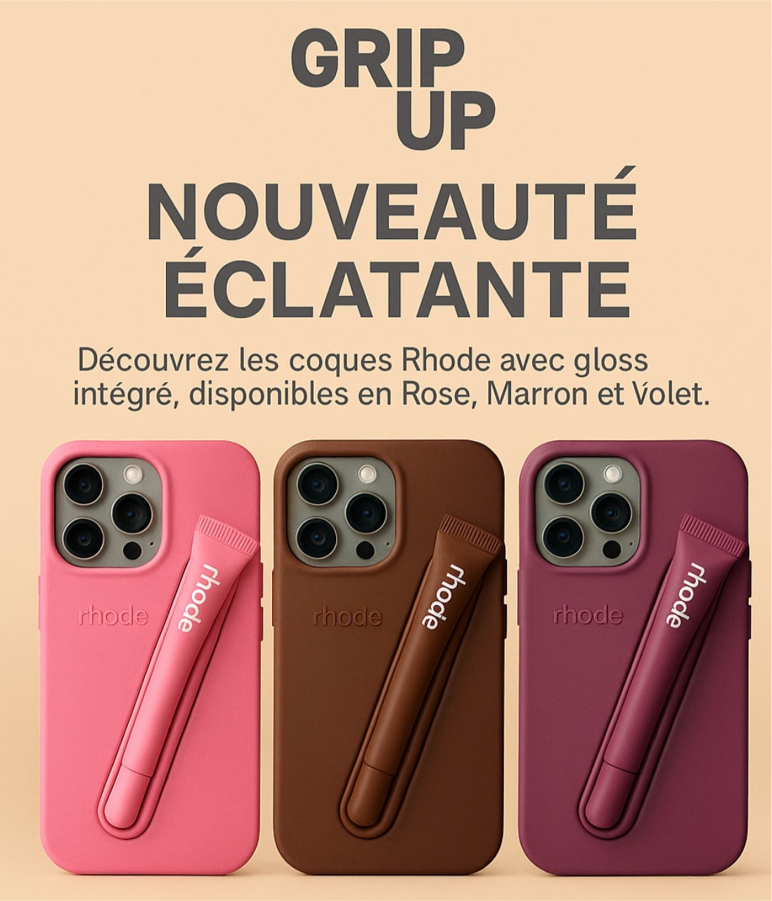 Coque Rhode avec le gloss original - nouvel arrivage